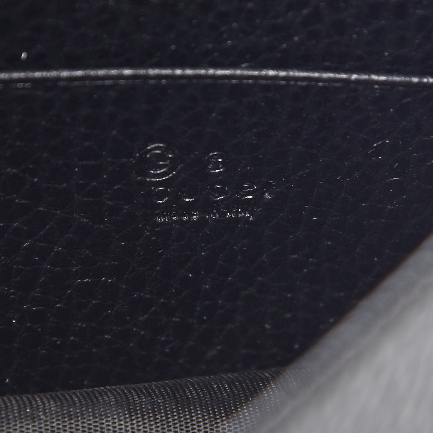 Dollar Calfskin Interlocking G Chain Wallet Black