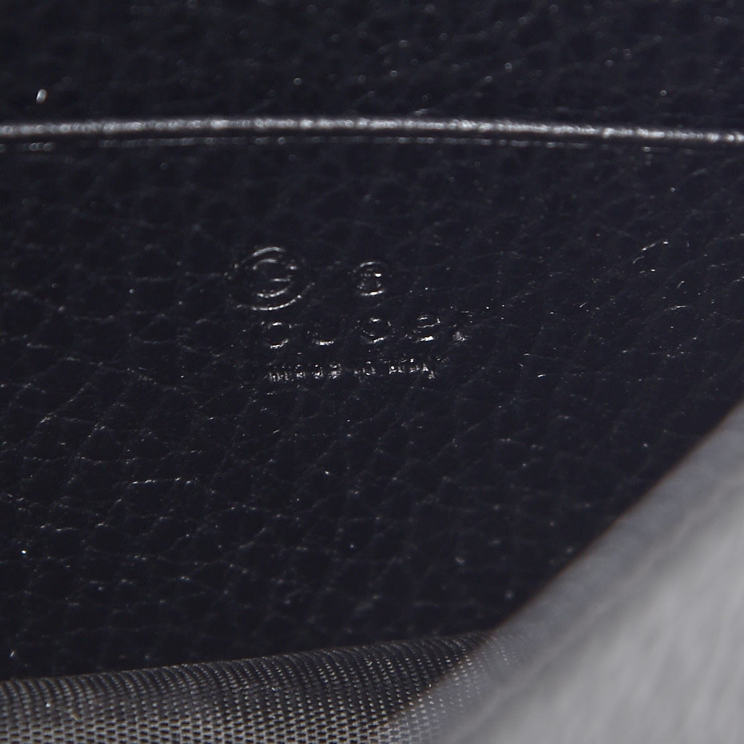 Gucci Dollar Calfskin Interlocking G Chain Wallet Black 6 of 8