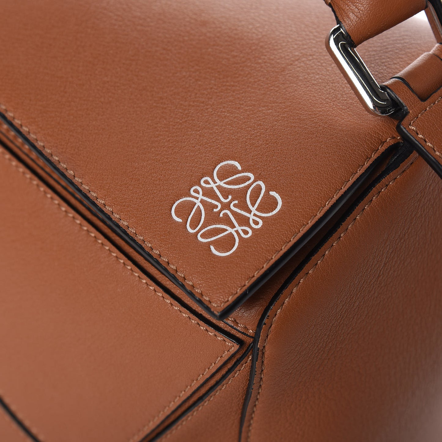 Calfskin Medium Puzzle Bag Tan