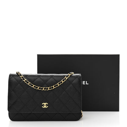 Chanel Caviar Quilted Wallet on Chain WOC Black 14 of 14