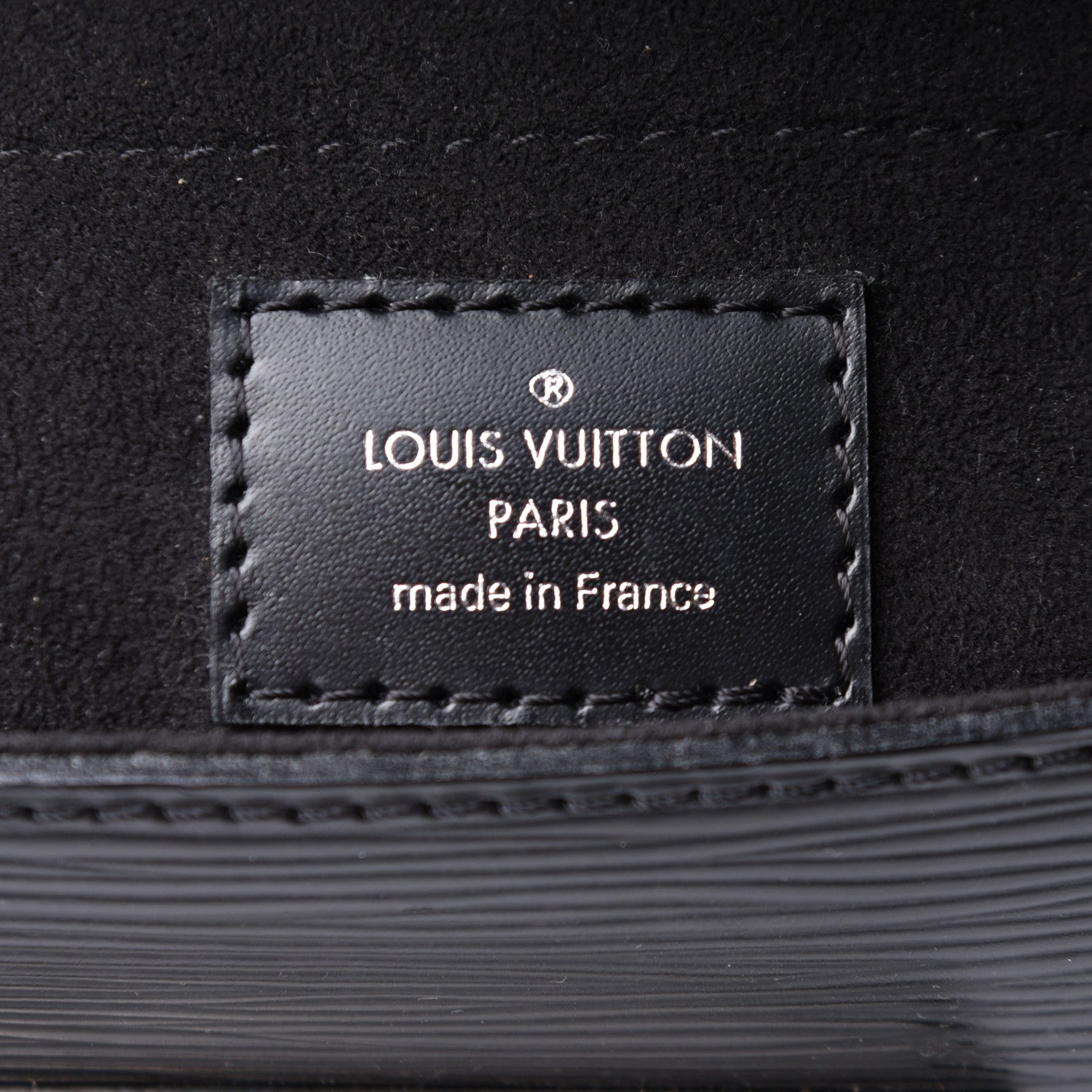 Louis Vuitton Epi Montaigne Clutch Black 6 of 12