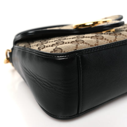 Gucci Monogram Azalea Calfskin Matelasse Diagonal Mini GG Marmont Top Handle Shoulder Bag Beige Ebony Black 9 of 10