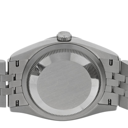 Rolex Stainless Steel 36mm Oyster Perpetual Wimbledon Datejust Watch Slate 126200 3 of 5