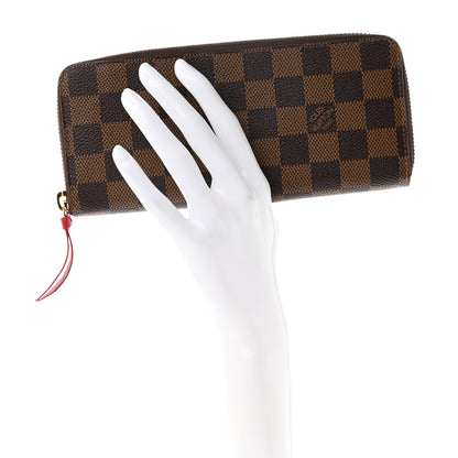 Louis Vuitton Damier Ebene Clemence Wallet Cherry 2 of 6