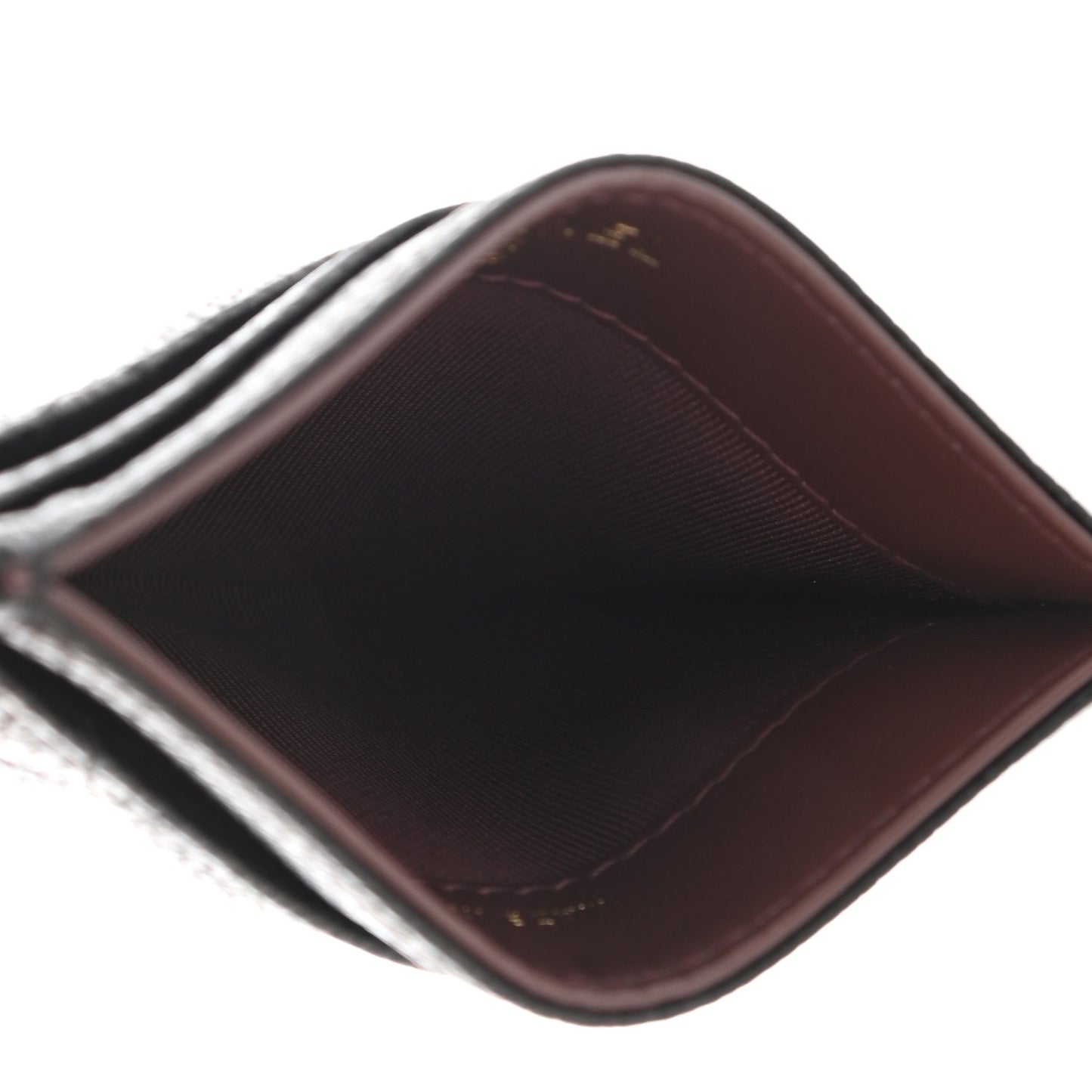 Caviar Quilted Card Holder Black