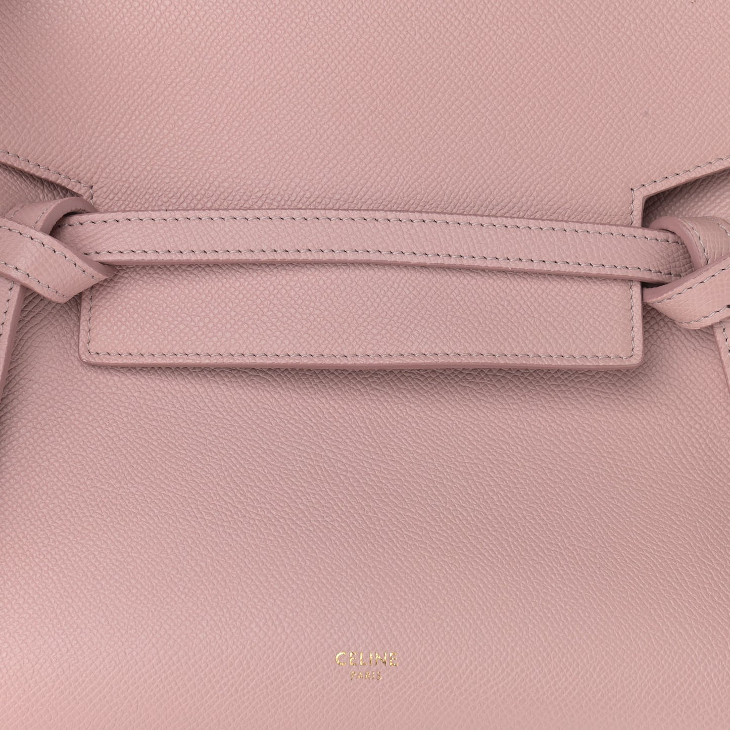 Grained Calfskin Micro Belt Bag Vintage Pink