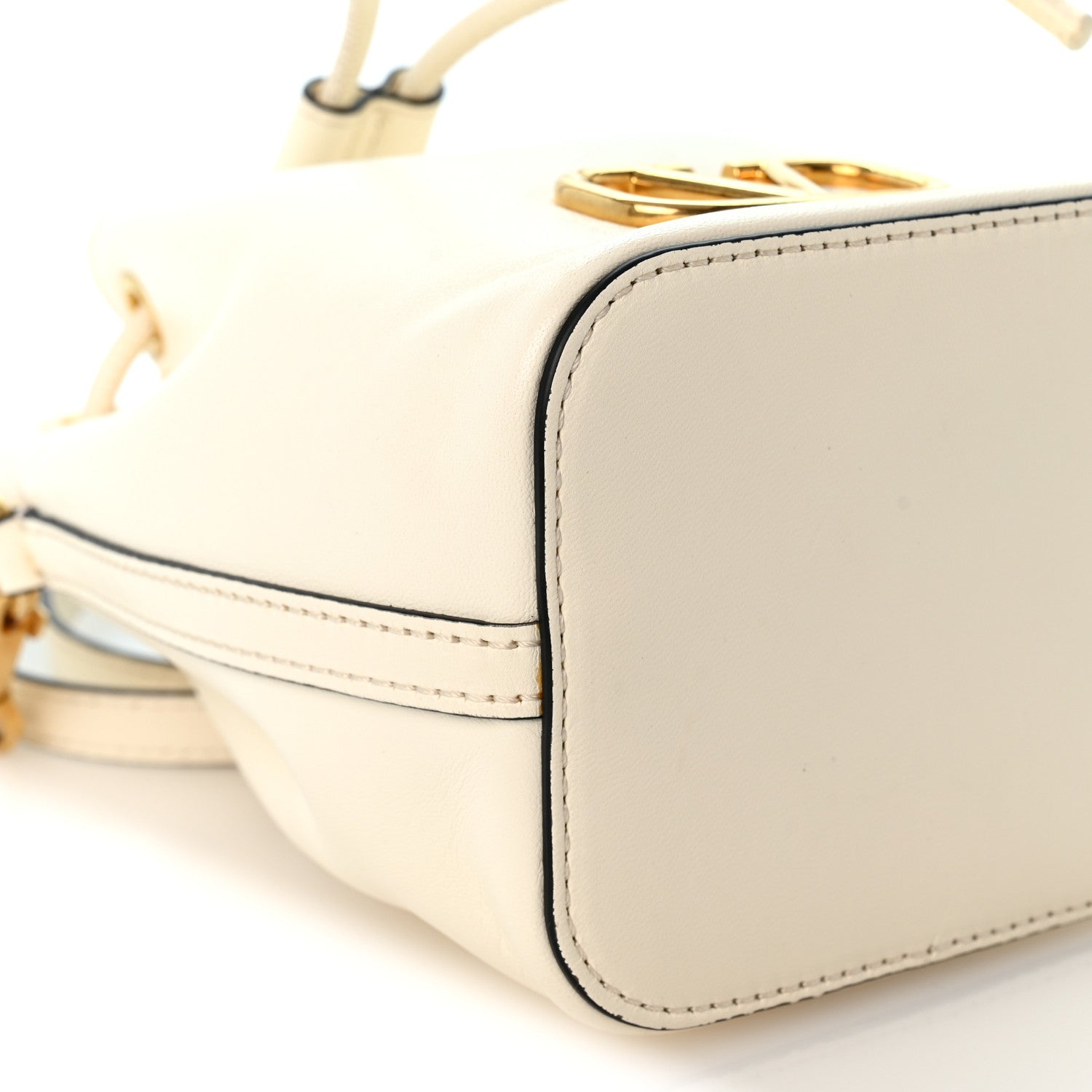Valentino Garavani Nappa Mini VLogo Signature Bucket Bag Light Ivory 8 of 9