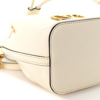 Valentino Garavani Nappa Mini VLogo Signature Bucket Bag Light Ivory 8 of 9
