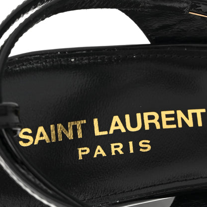 Saint Laurent Patent Jodie 95 Platform Sandals 38.5 Black 8 of 10