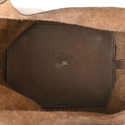 Hermes Taurillon Clemence Picotin Lock TGM Etoupe 4 of 13