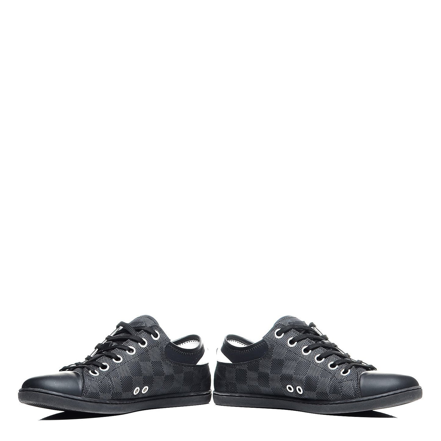 Lambskin Damier Graphite Baseball Sneakers 6 Black
