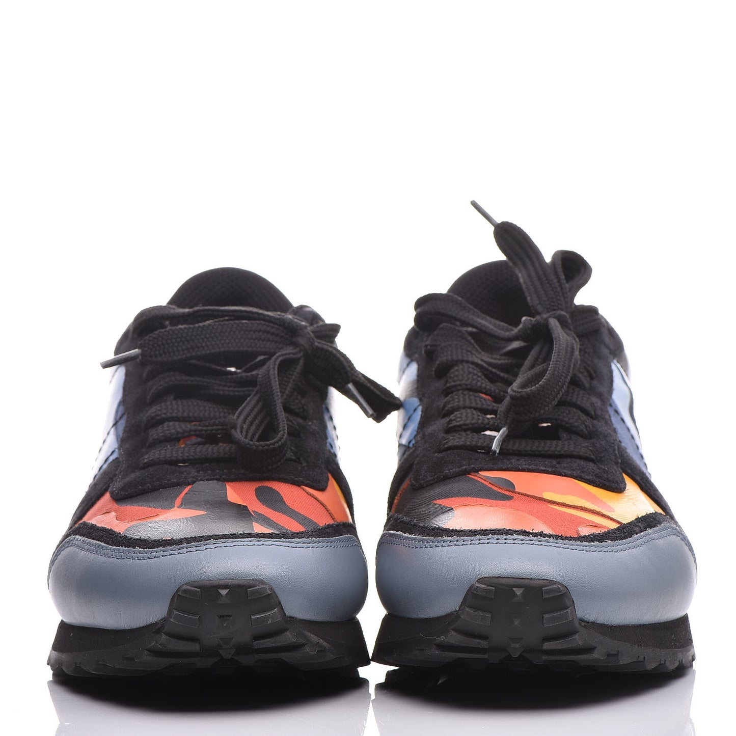Nappa Suede Camouflage Mens Rockrunner Sneakers 39 Multicolor