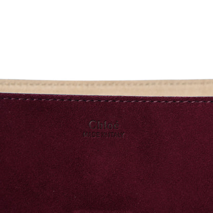 Chloe Suede Smooth Calfskin Drew Shoulder Bag Dark Purple 8 of 9
