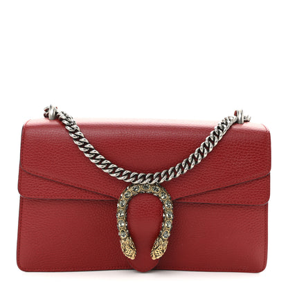 Gucci Dollar Calfskin Swarovski Crystal Small Dionysus Shoulder Bag Hibiscus Red 1 of 10