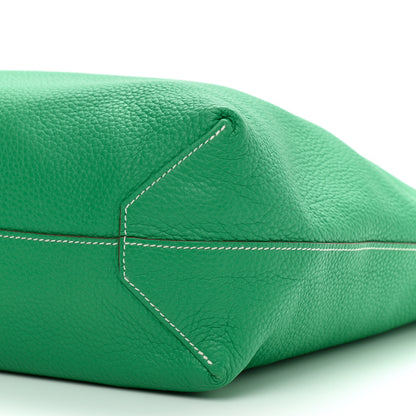 Hermes Taurillon Clemence Double Sens 36 Reversible Tote Menthe Colvert 12 of 15