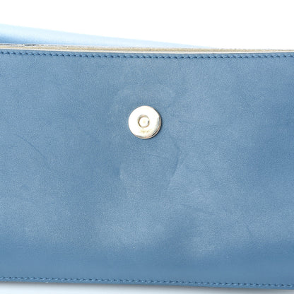 Chloe Suede Calfskin Small Faye Shoulder Bag Summer Blue Intense Green 11 of 12