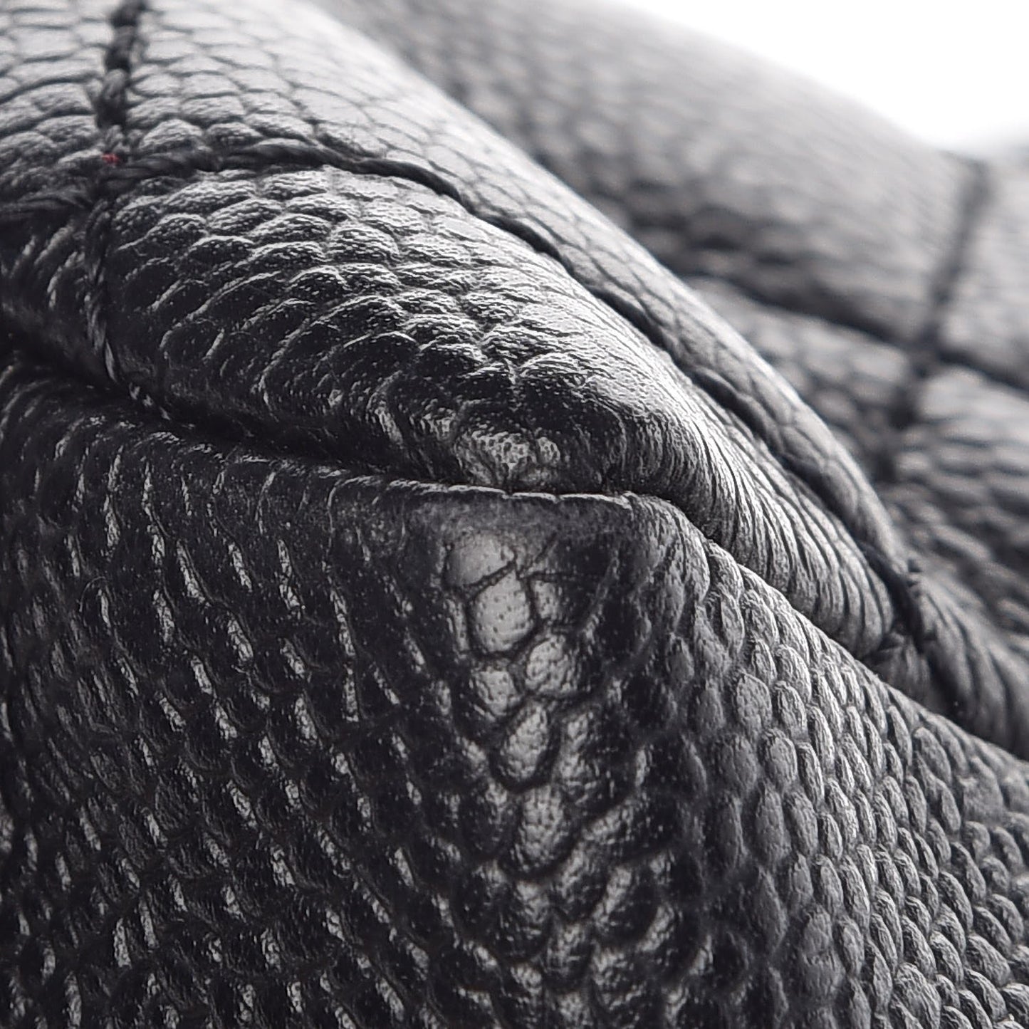 Caviar Quilted Grand Shopping Tote GST Black