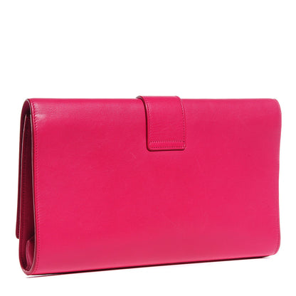 Saint Laurent Calfskin Y Ligne Clutch Fuchsia 3 of 8