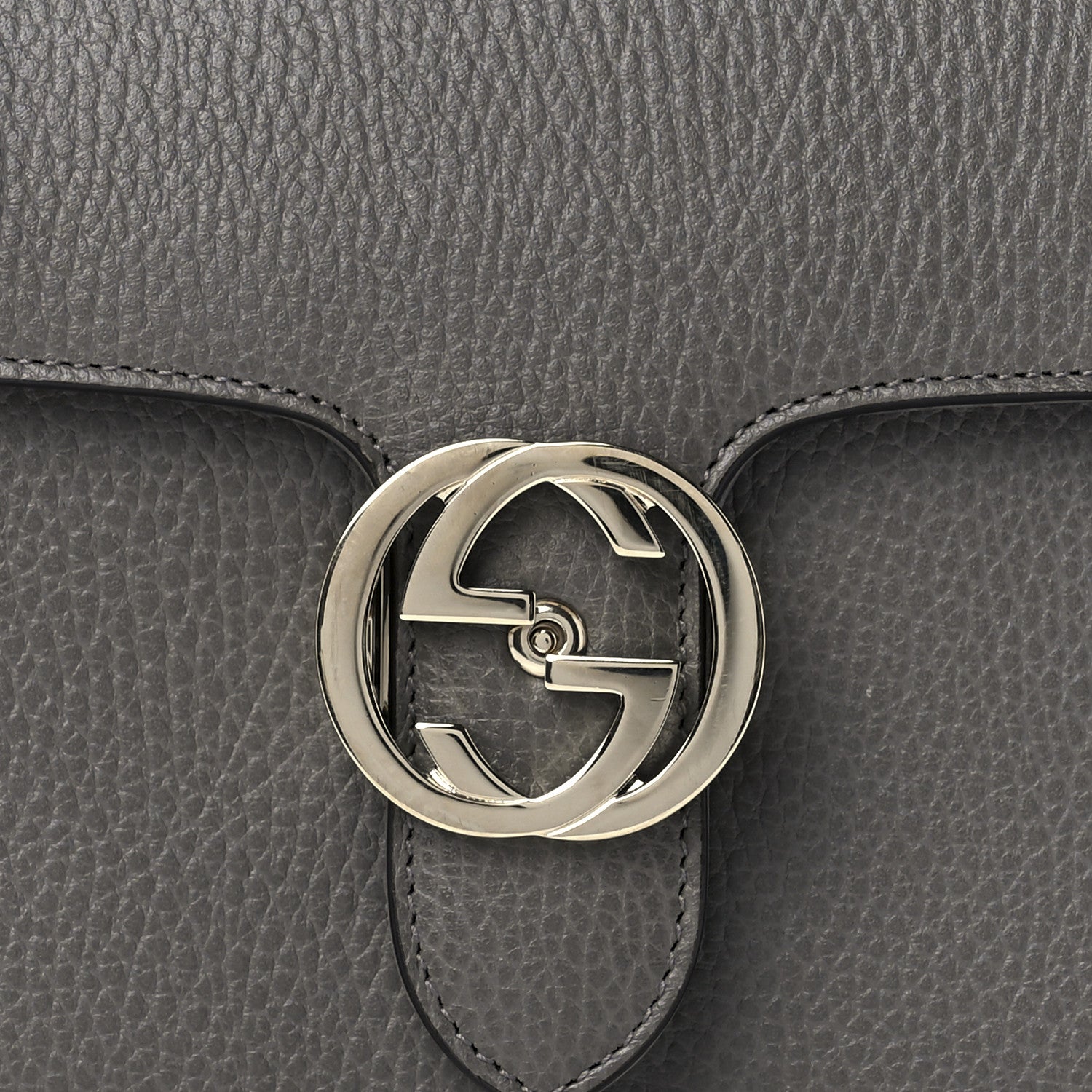 Gucci Dollar Calfskin Small Interlocking G Shoulder Bag Loess 9 of 12