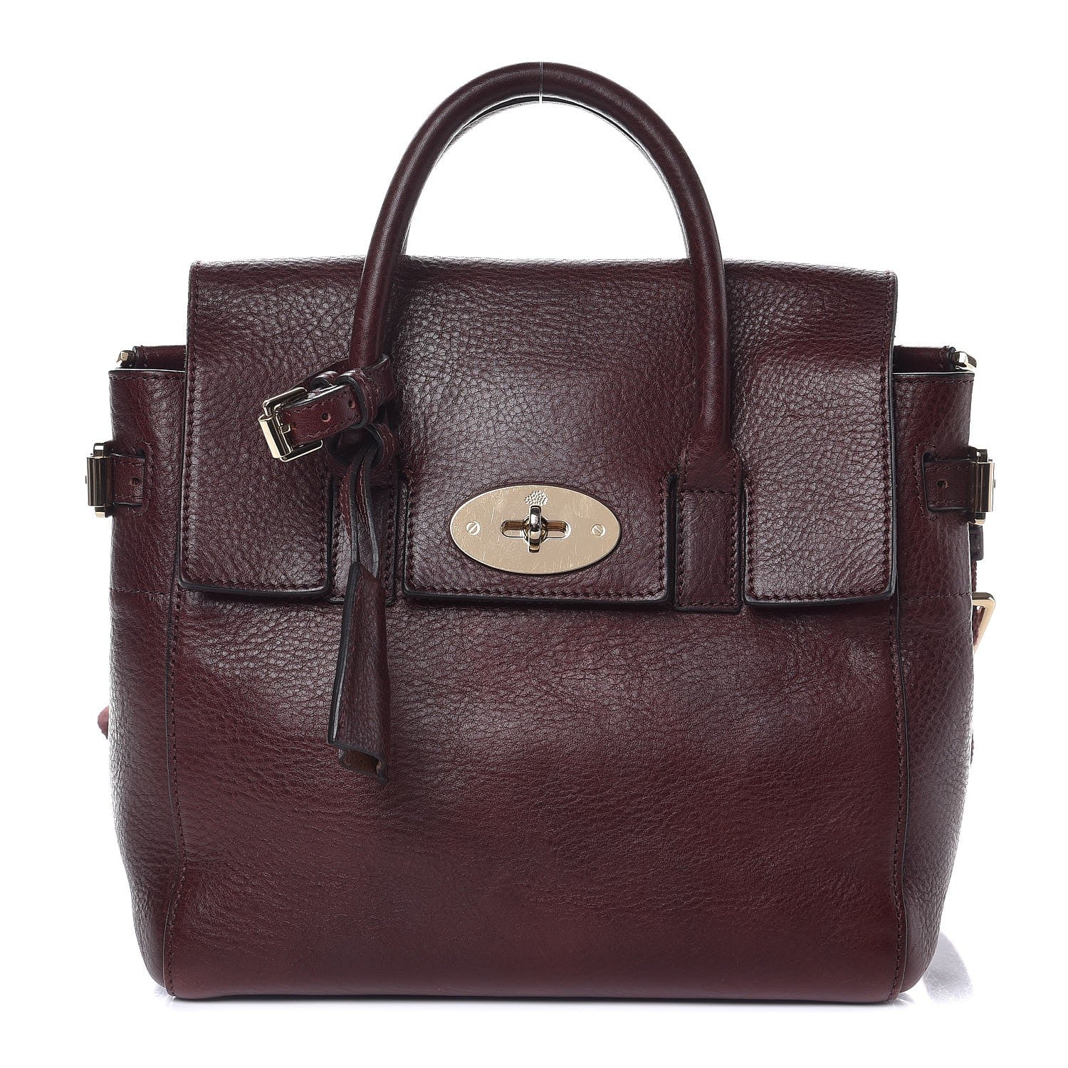 Mulberry Natural Leather Mini Cara Delevingne Convertible Satchel Oxblood 1 of 12