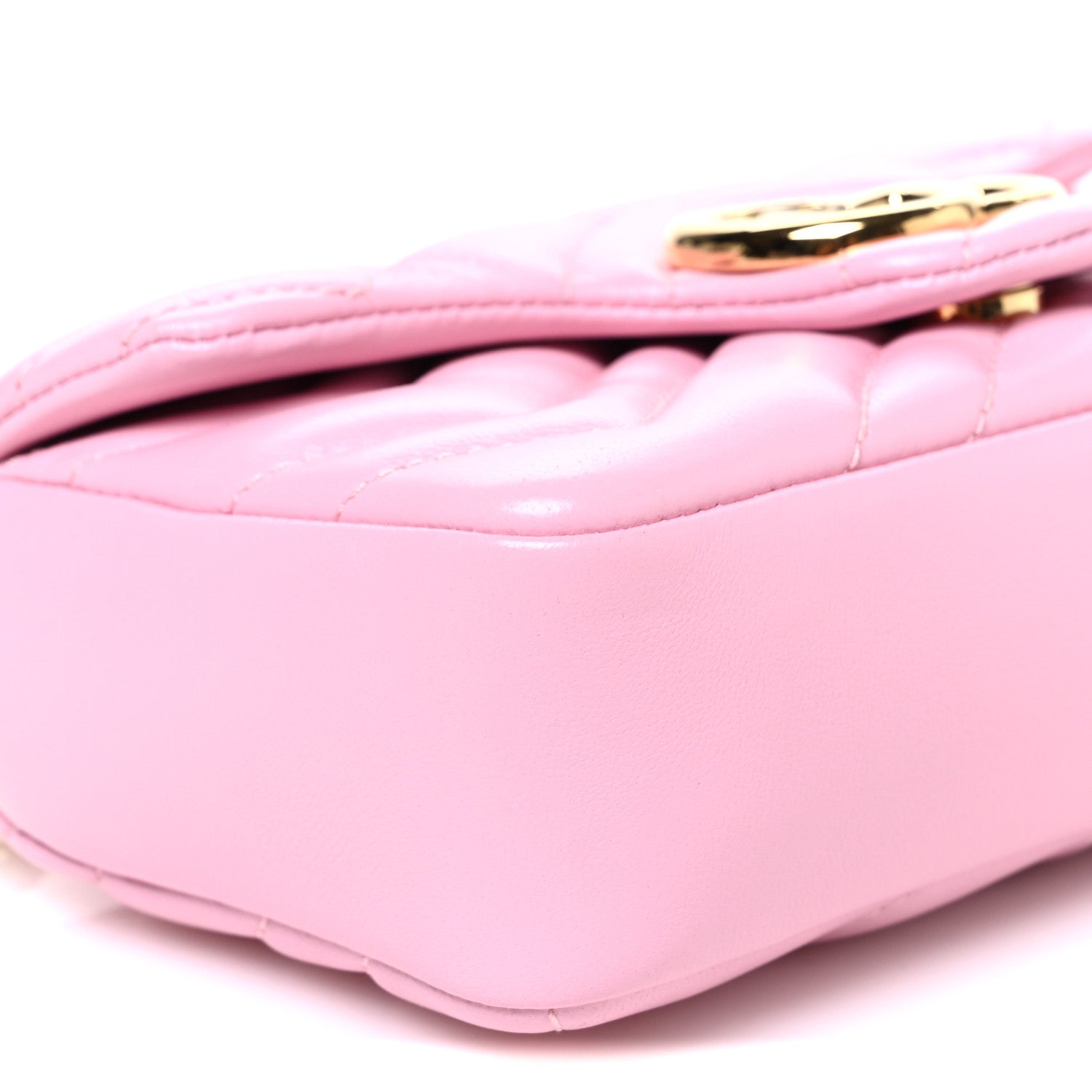 Gucci Lambskin Matelasse Mini GG Marmont Shoulder Bag Light Pink Light Pink 9 of 10