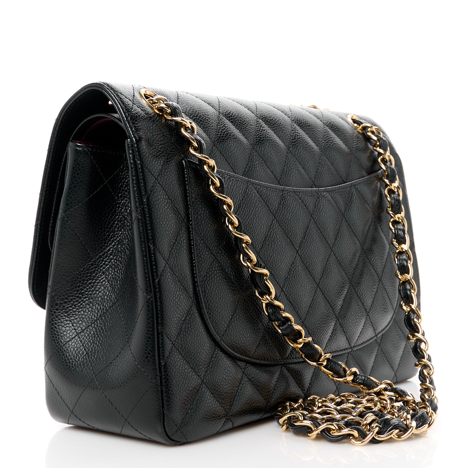 Chanel Caviar Quilted Jumbo Double Flap Black 3 of 12