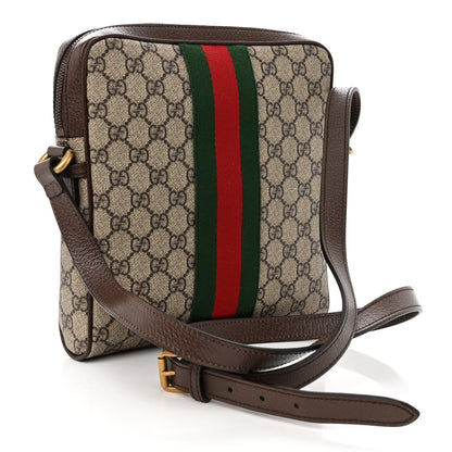 Gucci GG Supreme Monogram Web Small Ophidia Messenger Bag Brown 3 of 9