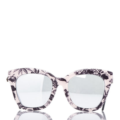 Gucci Acetate Herbarium Print Square Frame Sunglasses GG0029SA White 2 of 9