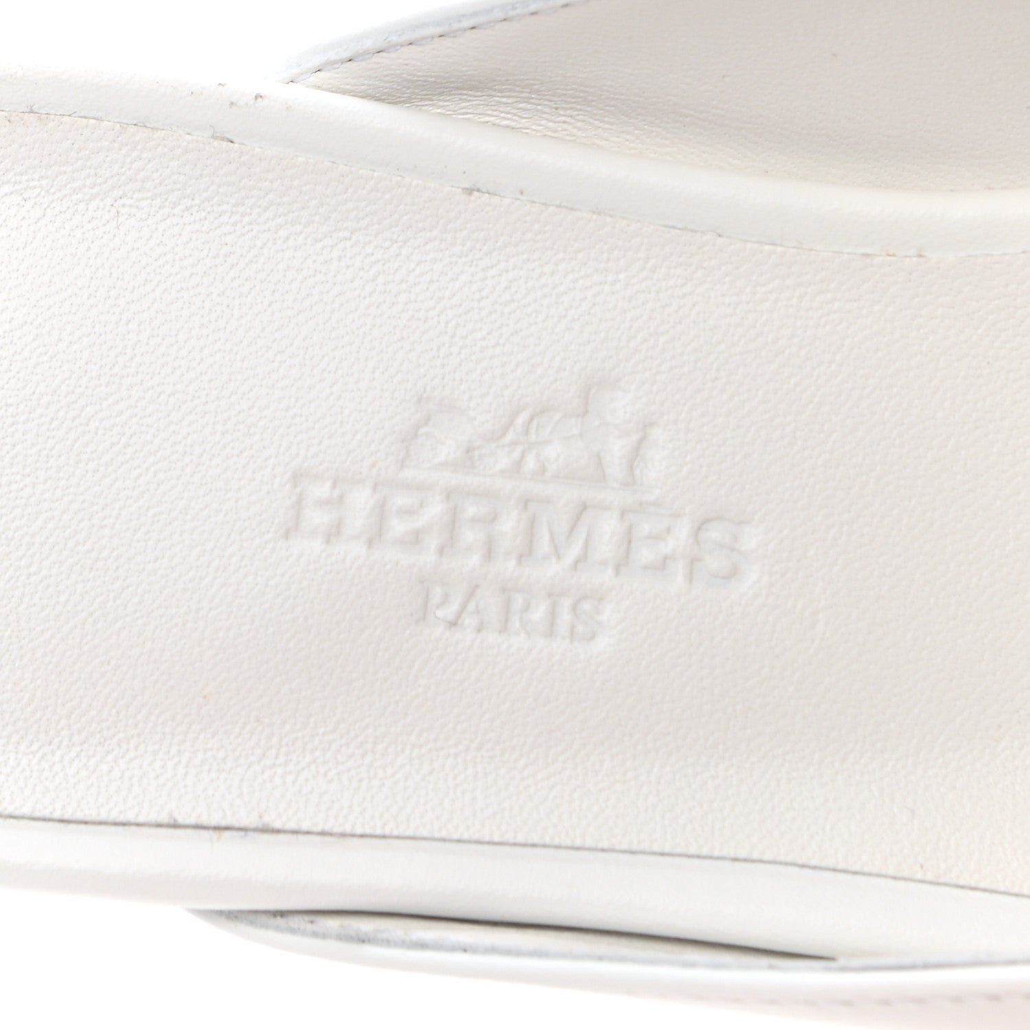 Hermes Calfskin Oz Mules 35 White 7 of 8