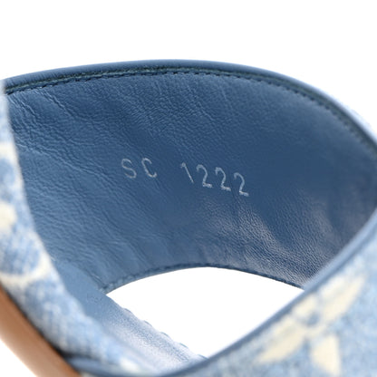 Louis Vuitton Monogram Denim Silhouette Sandals 41 Blue 7 of 9