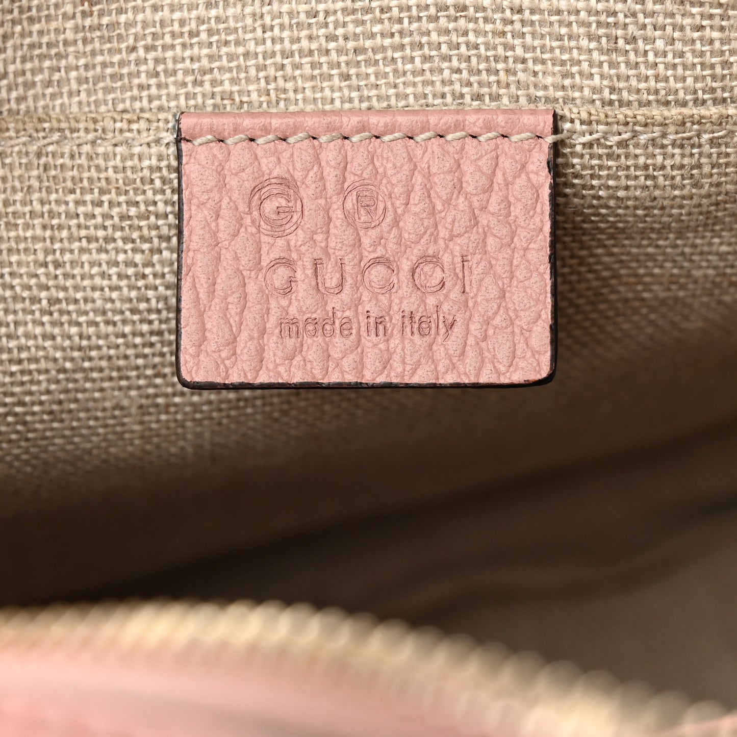 Monogram Mini Bree Messenger Bag Beige Soft Pink