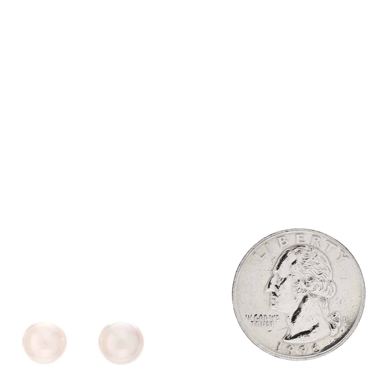 Mikimoto 18K White Gold Akoya Pearl 8mm Stud Earrings 2 of 5