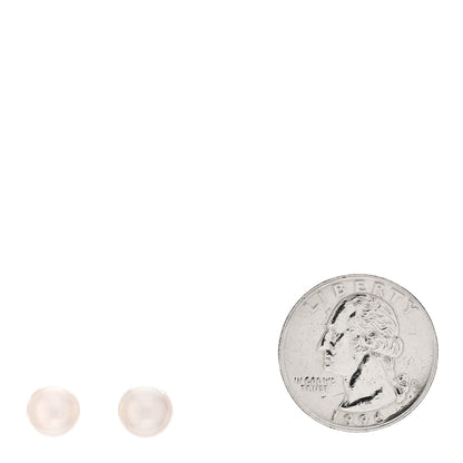 Mikimoto 18K White Gold Akoya Pearl 8mm Stud Earrings 2 of 5