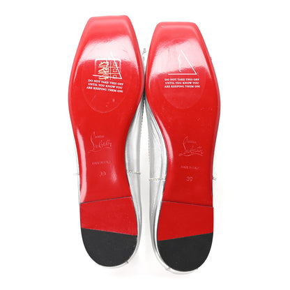 Christian Louboutin Nappa Mamadrague Flats 39 Silver 6 of 8