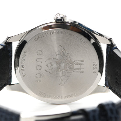 Gucci Stainless Steel Calfskin Mother of Pearl 36mm G-Timeless Charm Quartz Watch 4 of 5