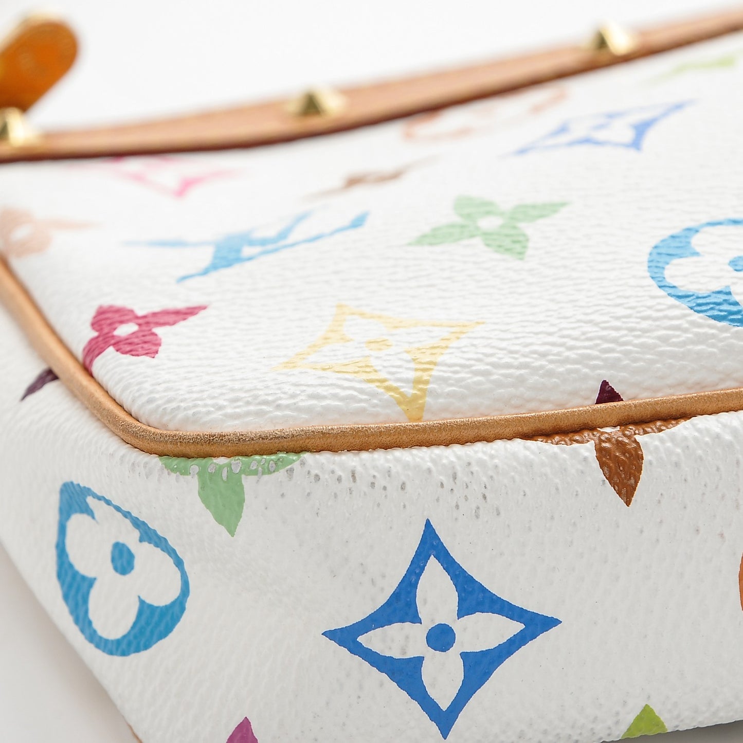 Monogram Multicolor Pochette Accessories White
