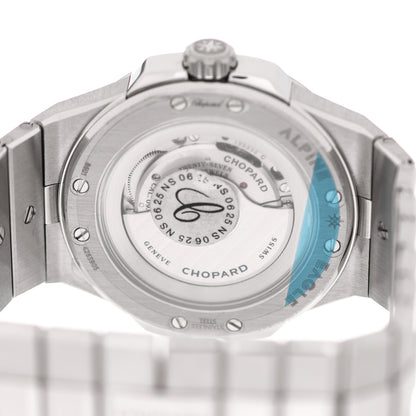 Chopard Lucent Steel Diamond Bezel 36mm Alpine Eagle Automatic Watch Maritime Blue 4 of 5