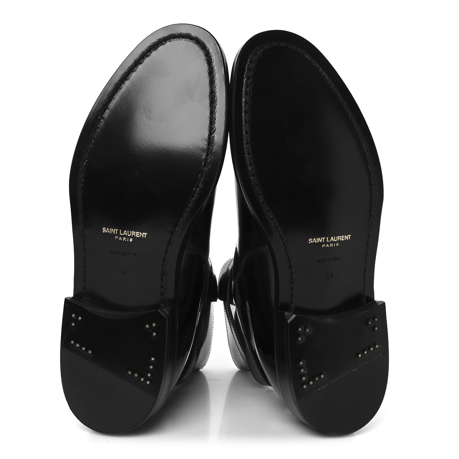 Saint Laurent Buello Top Army 20 Boots 37 Black 6 of 9