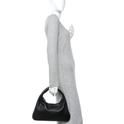 The Row Grained Calfskin Small Everyday Shoulder Bag Black 2 of 9