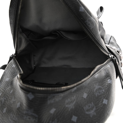 MCM Visetos Medium Side Studs Stark Backpack Black 5 of 10
