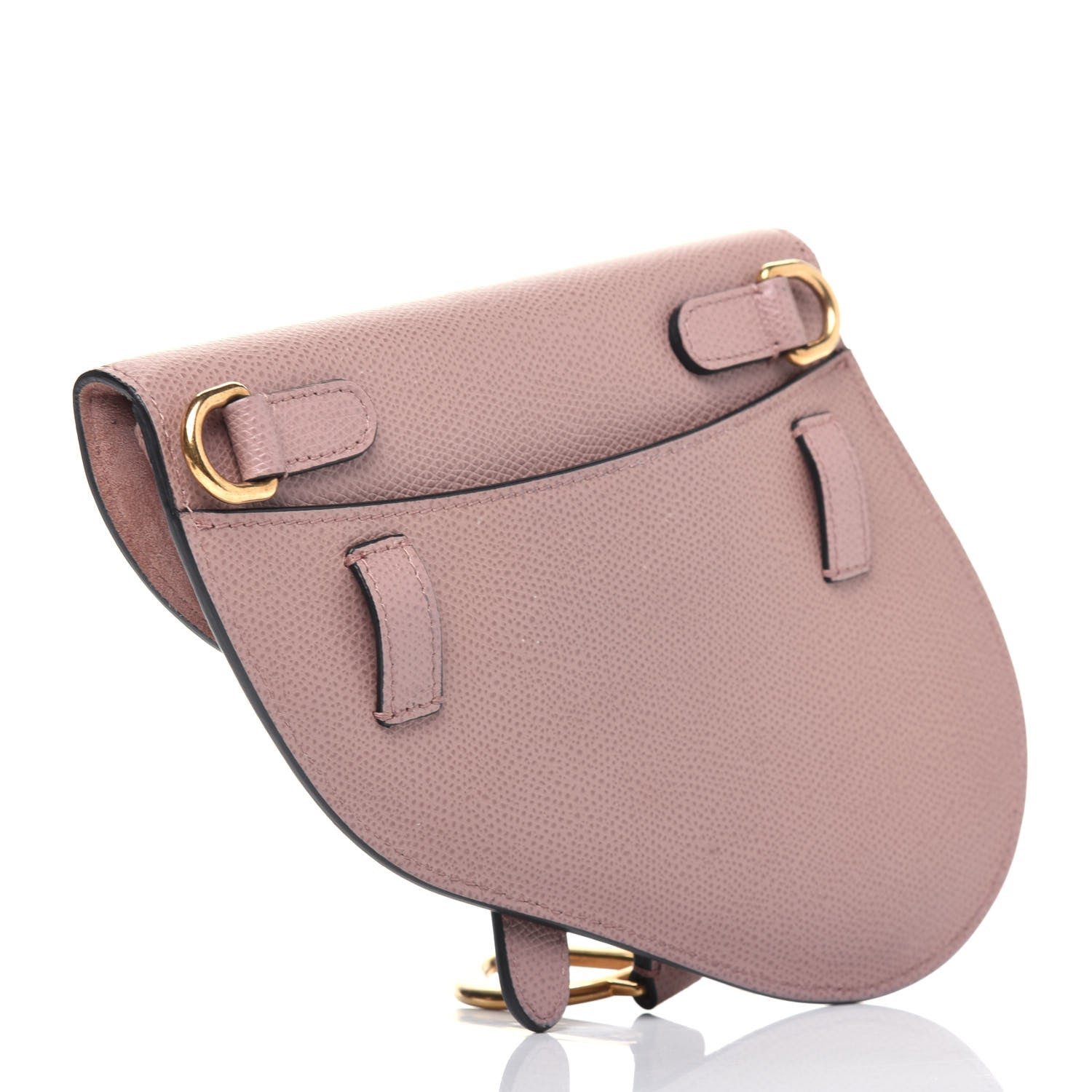 Christian Dior Grained Calfskin Saddle Belt Bag Light Pink 3 of 13