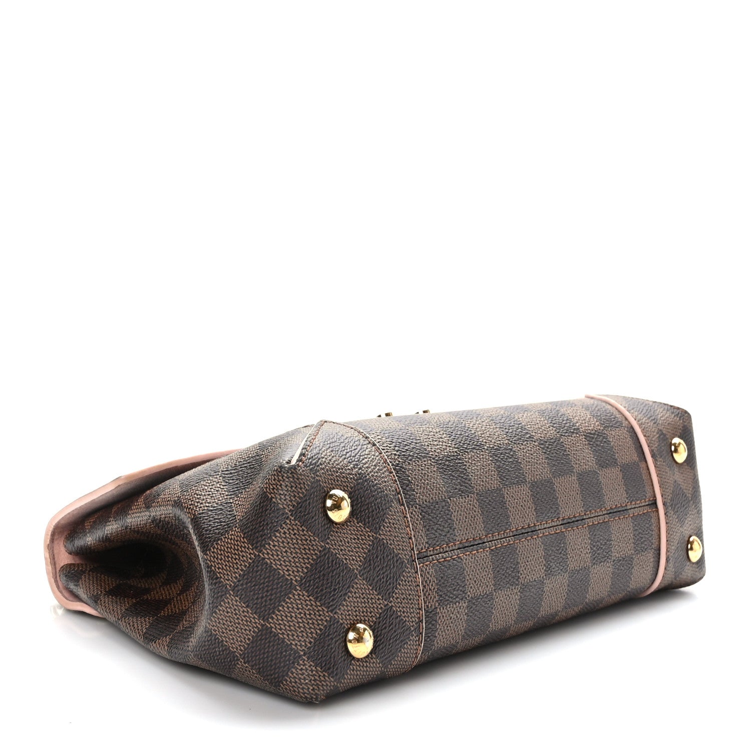 Louis Vuitton Damier Ebene Caissa Clutch Rose Ballerine 4 of 9