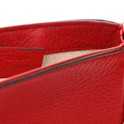 Gucci Pebbled Calfskin Small Soho Flap Crossbody Red 7 of 11
