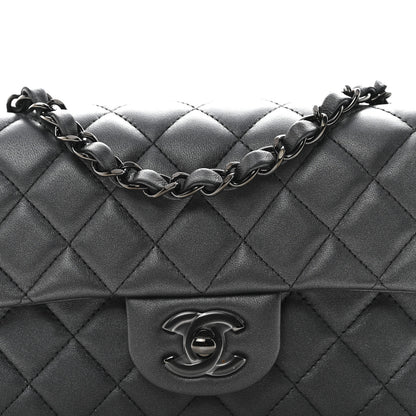 Chanel Pearly Lambskin Quilted Mini Rectangular Flap So Black 8 of 10
