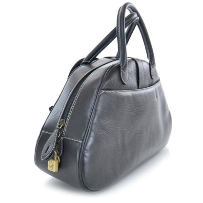Christian Dior Leather Saddle Bowler Black 3 of 10