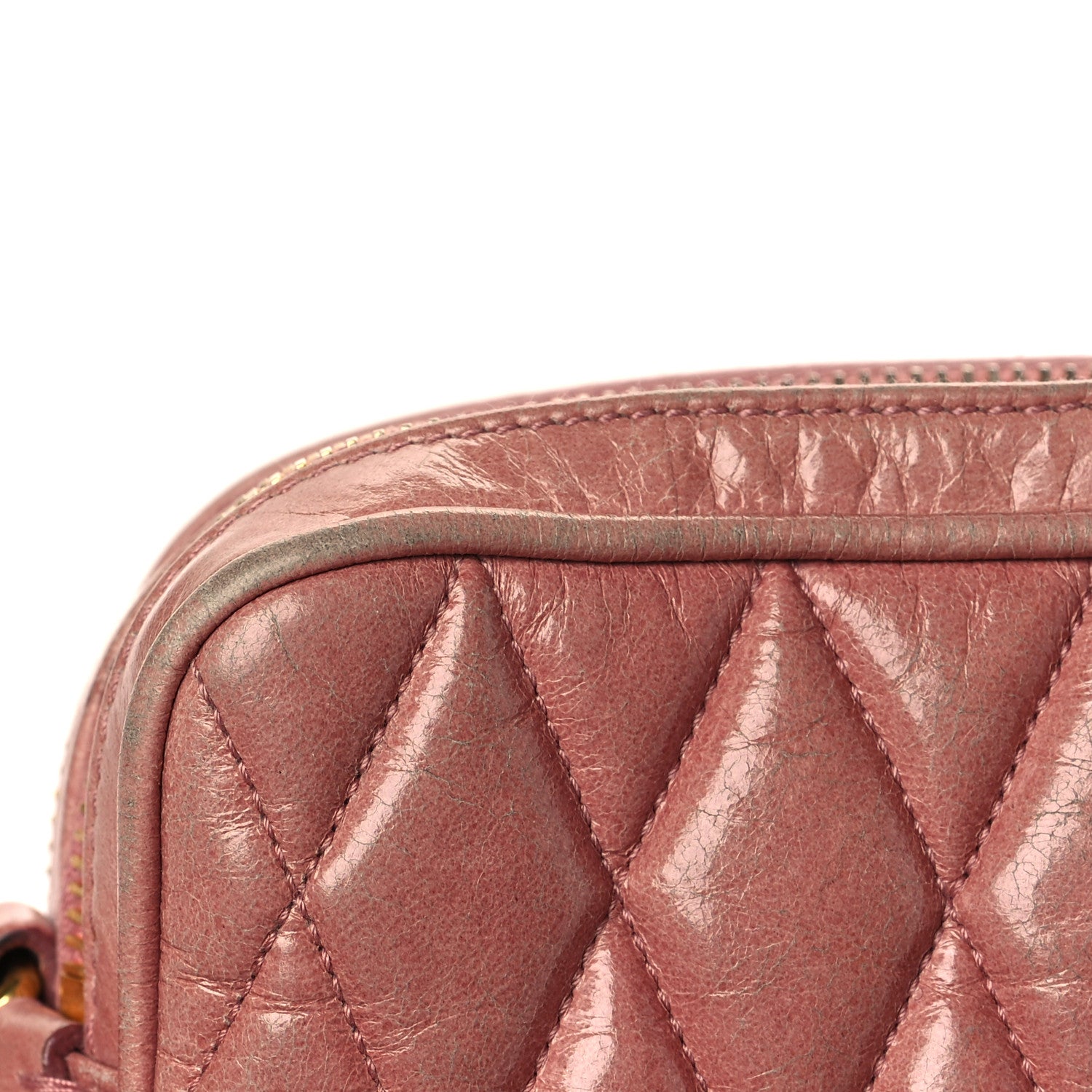 Miu Miu Vitello Shine Quilted Camera Bag Loto 14 of 15