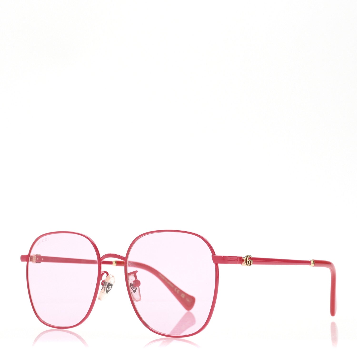 Gucci Metal Round GG Sunglasses GG1142SA Pink 1 of 9
