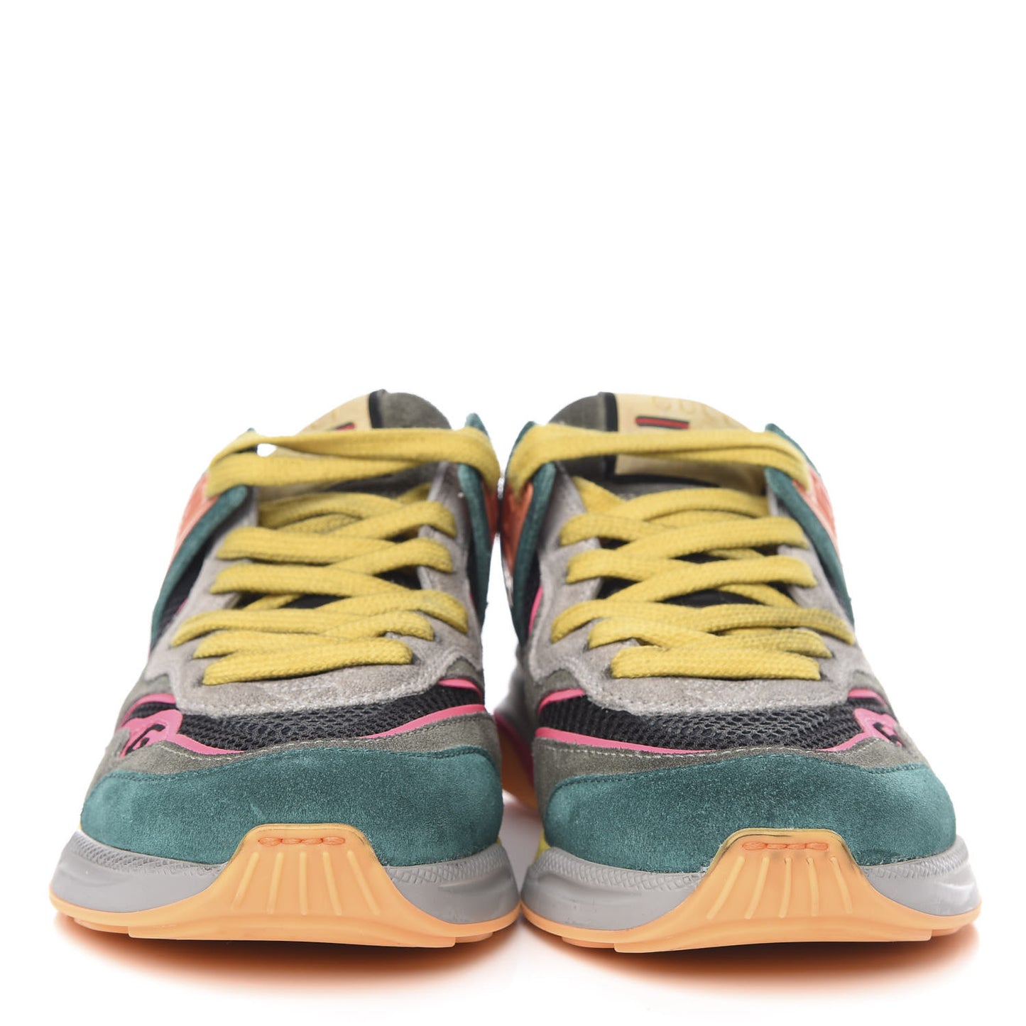 Suede Calfskin Womens Ultrapace Sneakers 35.5 Green