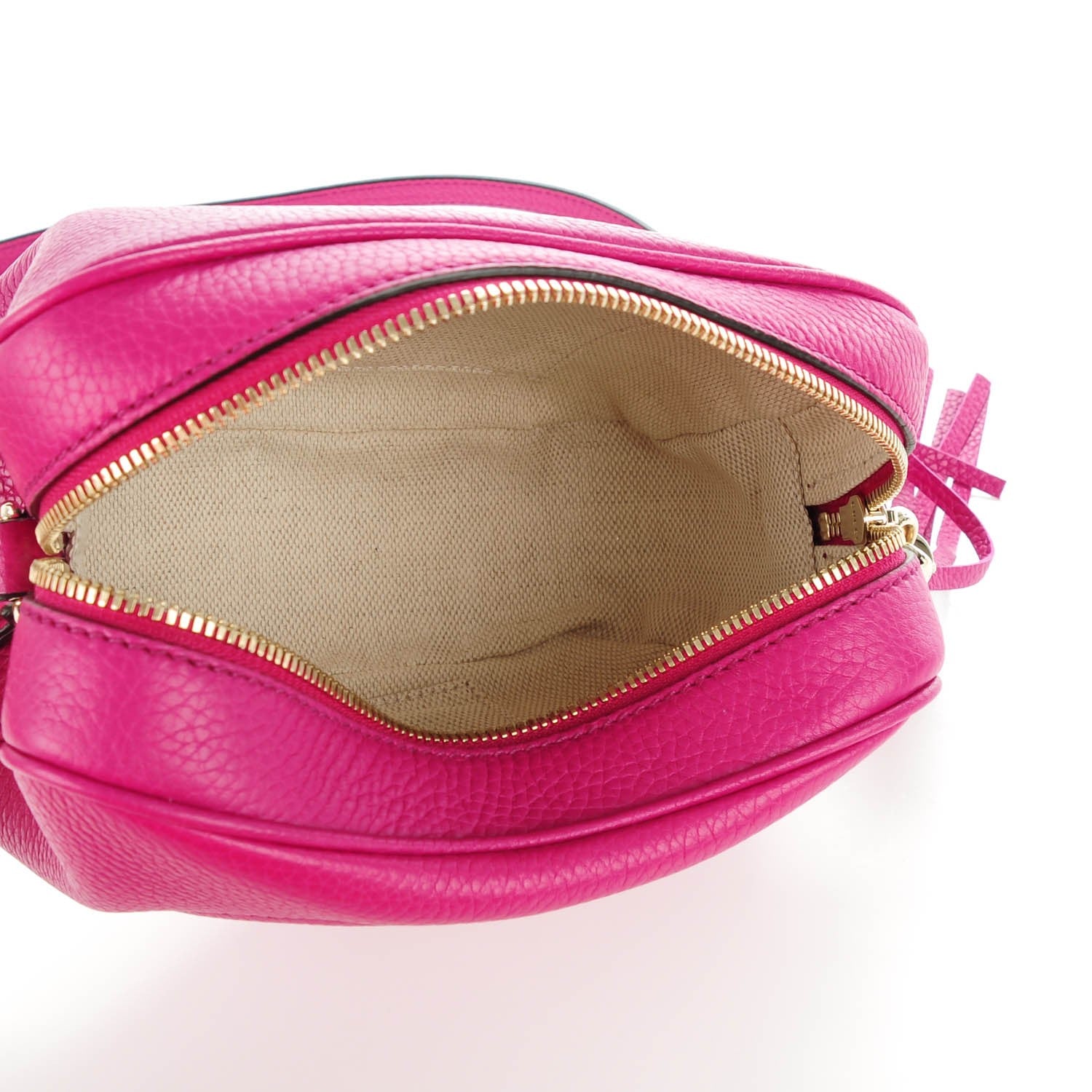 Gucci Cellarius Calfskin Small Soho Disco Bag Bright Bouganville 5 of 7