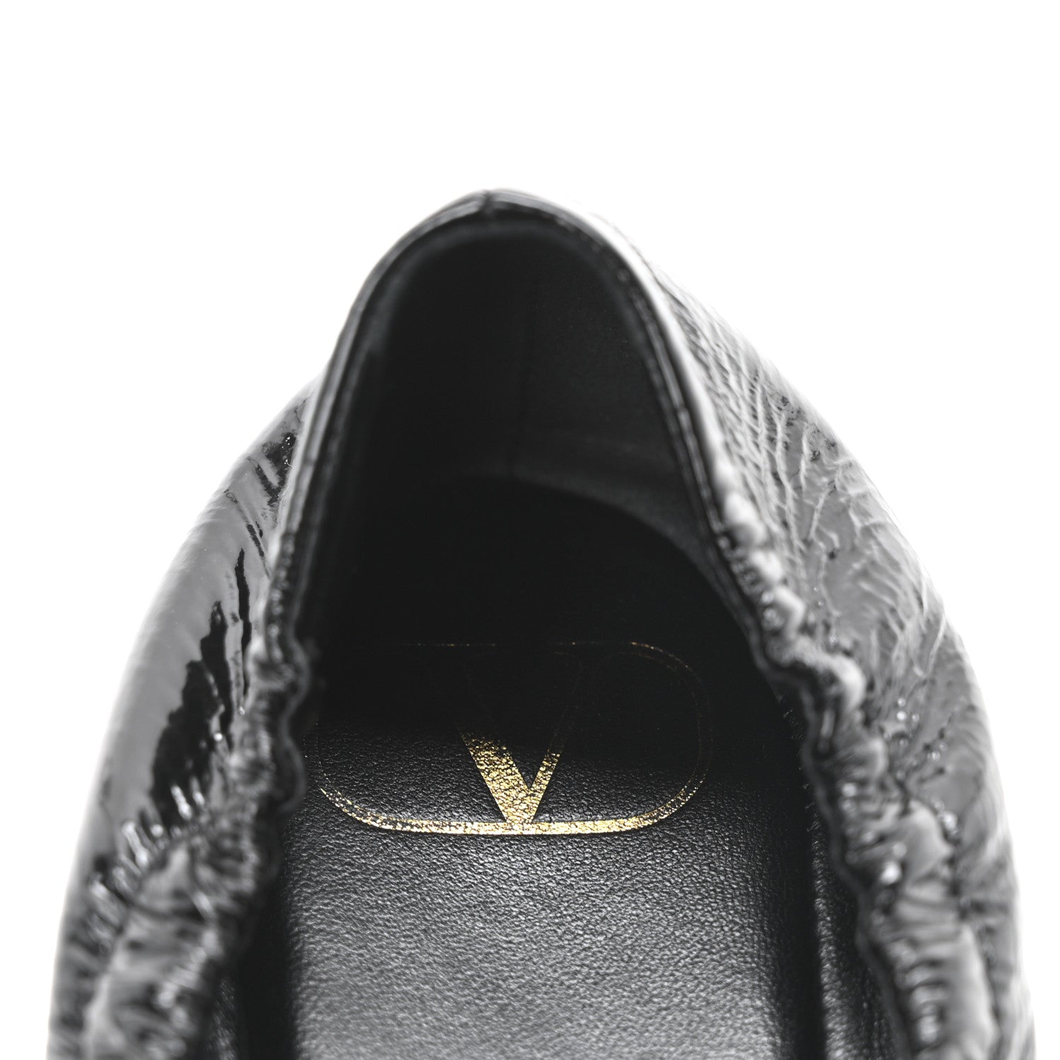 Valentino Garavani Naplack Nappa Vlogo Bow Mary Jane Ballerina Flats 38.5 Black 8 of 9